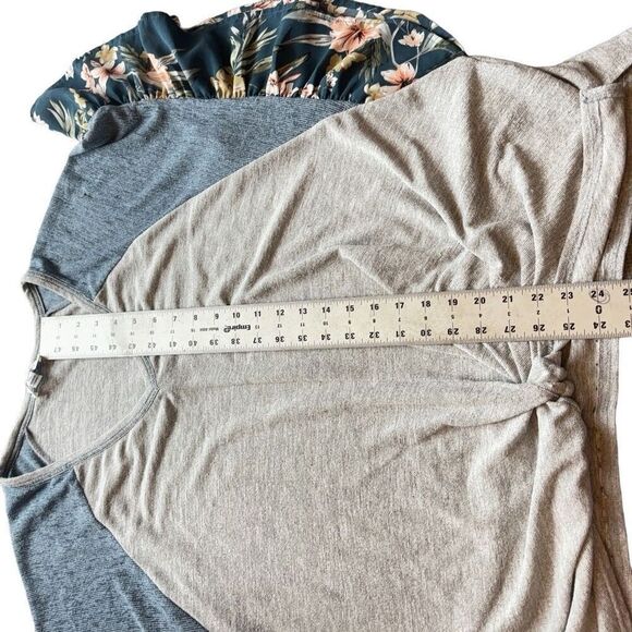 She &sky  3/4 flowing sleeves  , knot in the front size XL - Picture 5 of 10